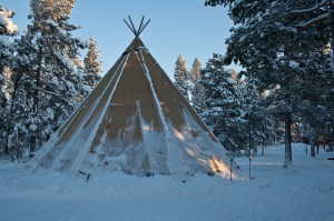 Marcus lived in a lavvo like this. For FOUR years! Cold...