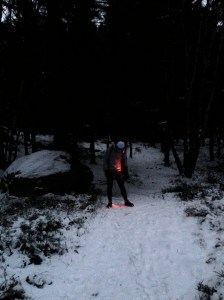 Red lighting up the dawn.