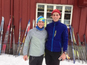 With our collection of skis.