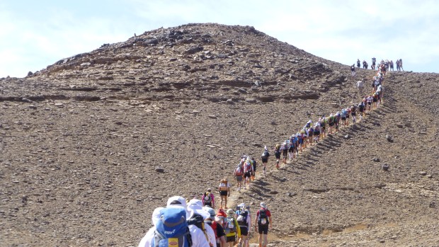 The first climb of Stage 2.