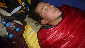 There's no doubt that I'm sleeping like a baby in my sleeping bag and on my mattress.