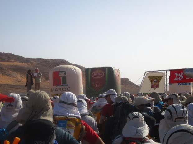 Mr Bauer delivering his daily Sermon of the Land Rover.