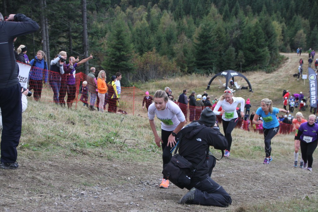 The Mountain Queen in blue rounding it up!