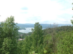 View of Maridalsvannet in the distance.