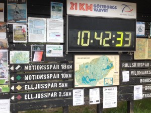 The coloured diamonds signify different distances.