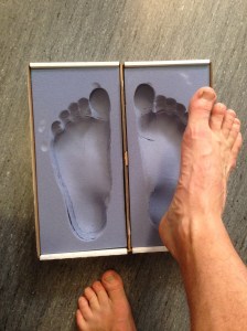 Creating a cast for my heel.