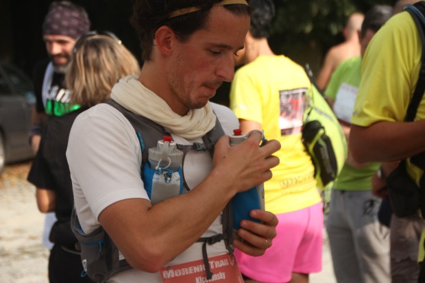 Filling up my twin water bottles.