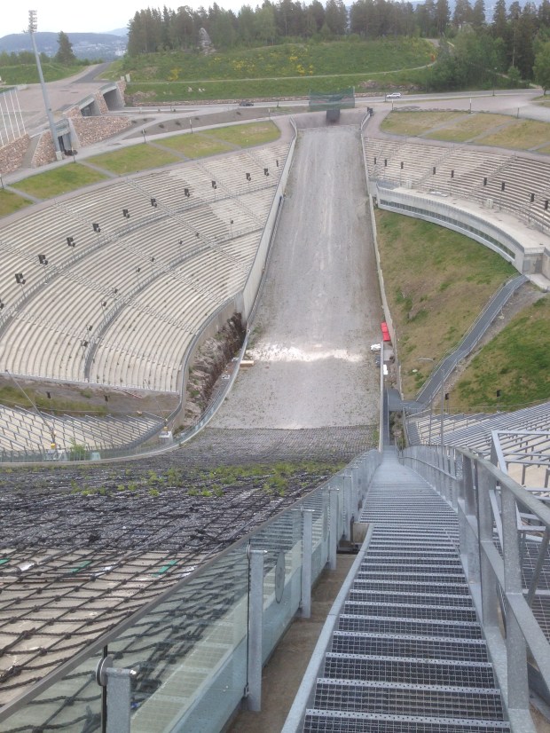 View from the top. I know you don't believe me, but downhill is almost as bad as uphill...