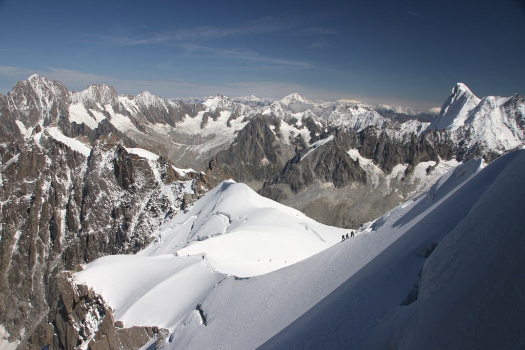 The view from Aiuguille du Midi